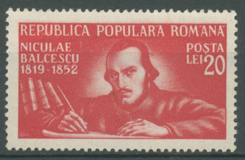 Rumänien 1948 Schriftsteller Nicolae Bálescu 1169 postfrisch