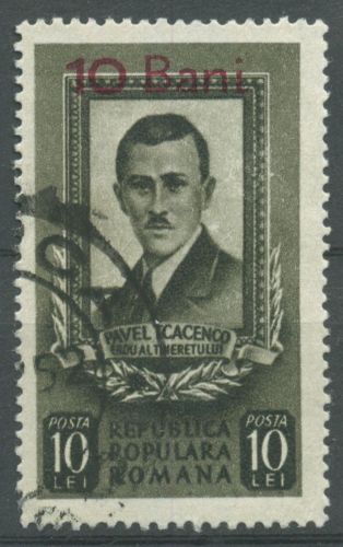 Rumänien 1952 Kommunistenführer Pavel Tcacenco 1352 gestempelt