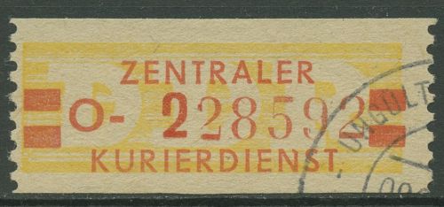 DDR 1958 Wertstreifen für den ZKD 19 I O Nachdruck gestempelt ungültig