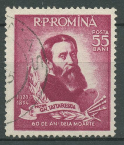 Rumänien 1954 Kunst Maler Gheorghe Tattarescu 1494 gestempelt