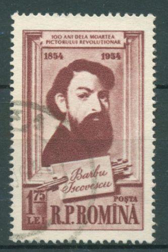 Rumänien 1954 Kunst Maler Barbu Iscovescu 1495 gestempelt