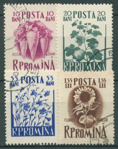 Rumänien 1955 Nutzpflanzen Gemüse 1547/50 gestempelt