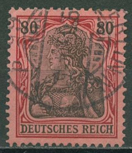 Deutsches Reich 1902 Germania ohne Wasserzeichen 77 gestempelt