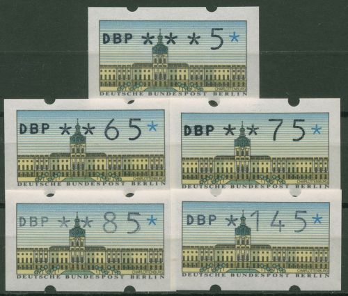 Berlin ATM 1987 Automatenmarken Versandstellensatz (5 Werte) VS 2 postfrisch