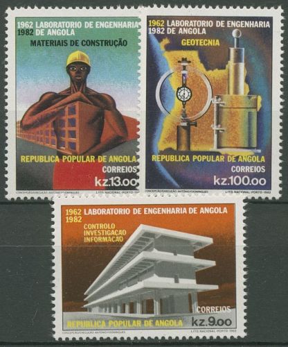 Angola 1982 Ingenieurwissenschaften Laboratorium 672/74 postfrisch