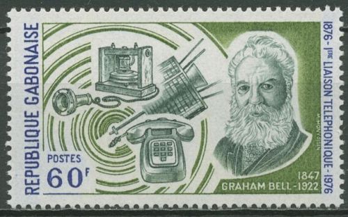 Gabun 1976 100 Jahre Telefon Alexander Graham Bell 582 postfrisch