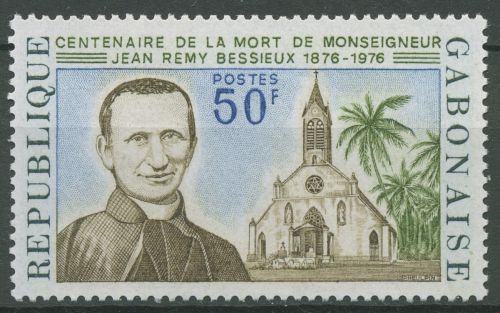 Gabun 1976 100. Todestag von Bischof Bessieux 588 postfrisch
