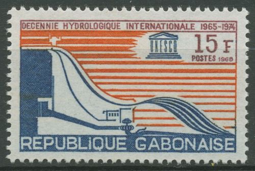 Gabun 1968 UNESCO Förderung der Wasserwirtschaft 298 postfrisch
