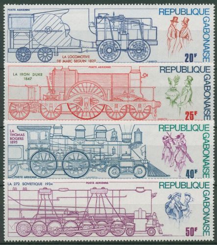Gabun 1975 Eisenbahn Lokomotiven 556/59 postfrisch