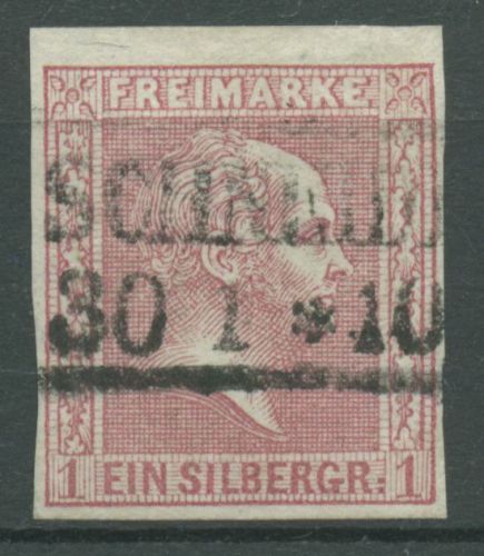 Preußen 1858 König Friedrich Wilhelm IV., 10 a gestempelt