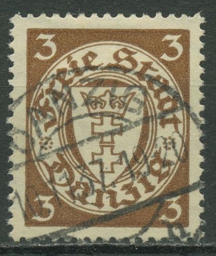 Danzig 1927 Freimarke Staatswappen 216 y gestempelt