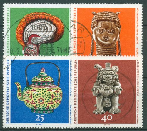 DDR 1971 Museum für Völkerkunde Leipzig 1632/35 gestempelt
