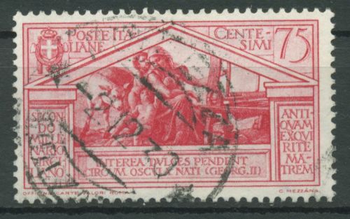 Italien 1930 2000. Geburtstag von Vergil Mutterglück 350 gestempelt