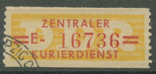 DDR 1958 Wertstreifen für den ZKD 17 E gestempelt