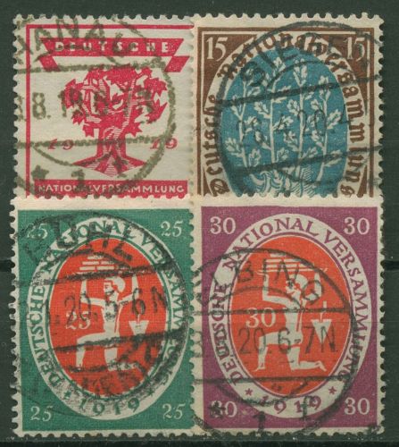 Deutsches Reich 1919 Eröffnung Nationalversammlung Weimar 107/10 mit TOP-Stempel