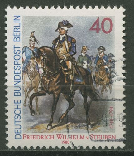 Berlin 1980 General Friedrich Wilhelm von Steuben 628 gestempelt