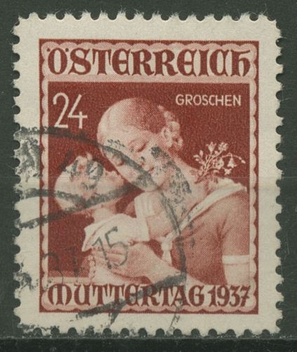 Österreich 1937 Muttertag Mutter und Kind 638 gestempelt