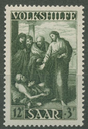Saarland 1949 Volkshilfe: Gemälde 268 postfrisch