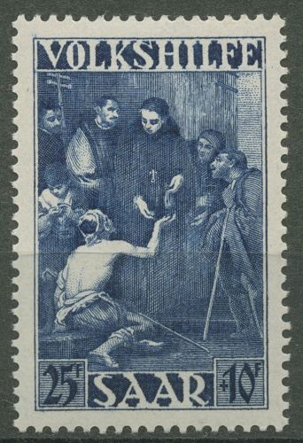 Saarland 1949 Volkshilfe: Gemälde 270 postfrisch