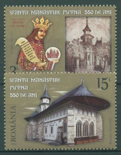 Rumänien 2016 Kloster Putna 7091/92 postfrisch