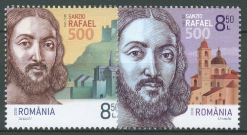 Rumänien 2020 Persönlichkeiten Maler Raffael 7754/55 postfrisch