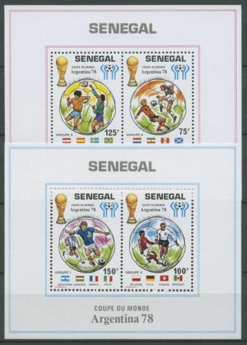 Senegal 1978 Fußball-WM in Argentinien Block 31/32 postfrisch (C27230)