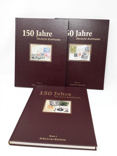 Jubiläums-Edition 150 Jahre Deutsche Briefmarken, 3-bändig, gebraucht (Z1317)