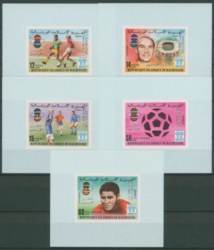 Mauretanien 1978 Fußball-WM in Argentinien 615/19 B Blocks postfrisch (C41006)