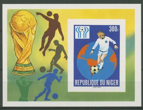 Niger 1978 Fußball-WM Argentinien Spieler Block 20 B postfrisch (C41011)