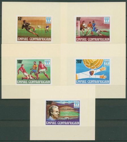 Zentralafrikanische Rep. 1977 Fußball-WM 513/17 B Blocks postfrisch (C41021)