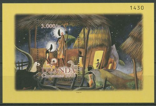Uganda 2003 Weihnachten Heilige Familie Block 366 postfrisch (C41061)