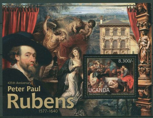 Uganda 2012 Gemälde von Peter Paul Rubens Block 383 postfrisch (C41083)