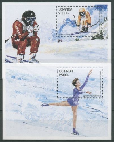 Uganda 1997 Olymp. Winterspiele Nagano Block 281/82 postfrisch (C27488)