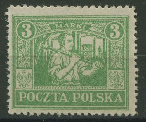 Östliches Oberschlesien 1922 Freimarke 10 postfrisch