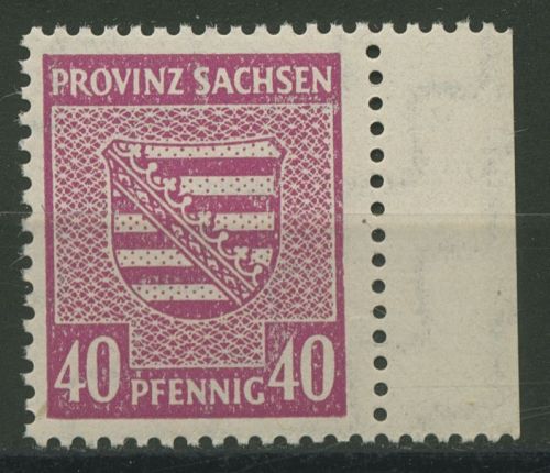 SBZ Provinz Sachsen 1945 Provinzwappen 84 X a postfrisch geprüft