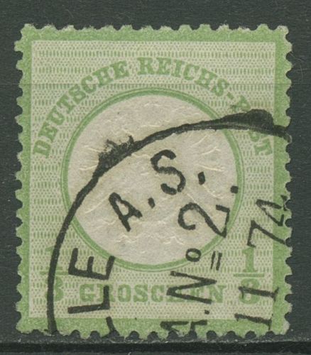 Deutsches Reich 1872 Adler mit großem Brustschild 17 a gestempelt