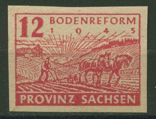 SBZ Provinz Sachsen 1945 Bodenreform 86 xa postfrisch