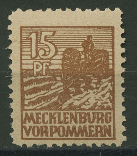SBZ Mecklenburg-Vorpommern 1946 37 za postfrisch geprüft