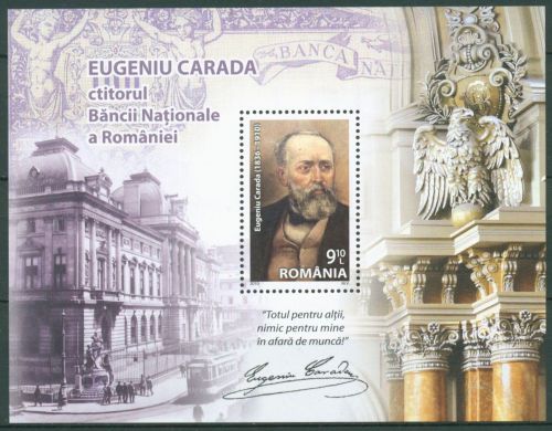 Rumänien 2010 Nationalbank Gemälde Block 466 postfrisch (C63837)