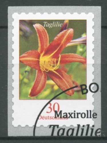Bund 2020 Freimarke Blumen Lilie 3516 gestempelt