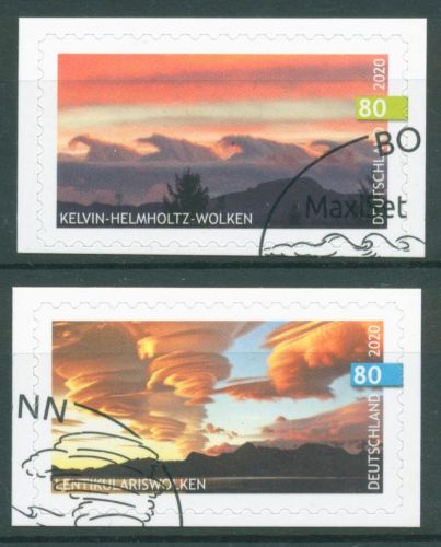 Bund 2020 Himmelsereignisse Wolken 3531/32 gestempelt