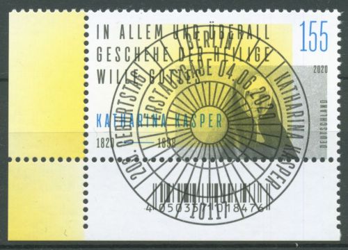 Bund 2020 Ordensgründerin Katharina Kasper 3548 gestempelt