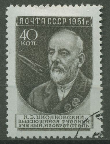 Sowjetunion (UDSSR) 1951 K. Ziolkowskij, Raster rautenförmig 1577 r gestempelt