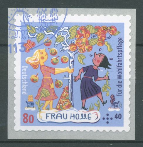 Bund 2021 Grimms Märchen Frau Holle 3591 gestempelt