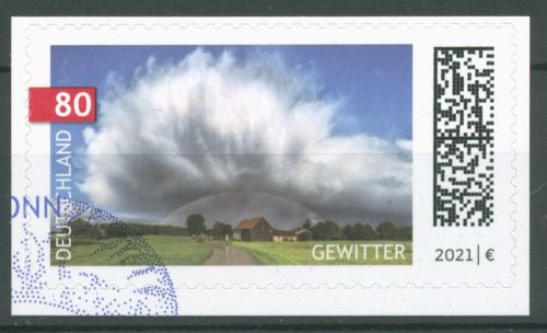 Bund 2021 Himmelsereignisse Wolken Gewitter 3617 gestempelt