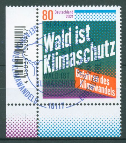 Bund 2021 Umweltschutz 3634 gestempelt