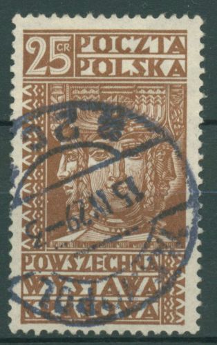 Polen 1928 Landesausstellung Slawischer Erntegott 260 gestempelt