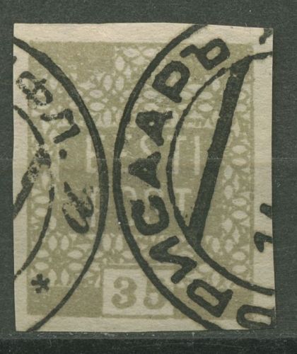 Estland 1919 Wertzahl Blumenmuster 3 d gestempelt