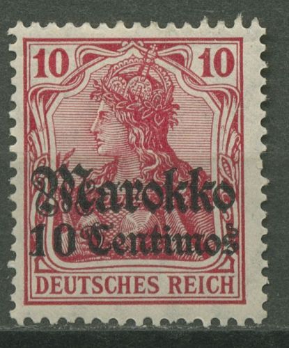 Deutsche Post in Marokko 1911/19 Germania mit Aufdruck 48 b mit Falz