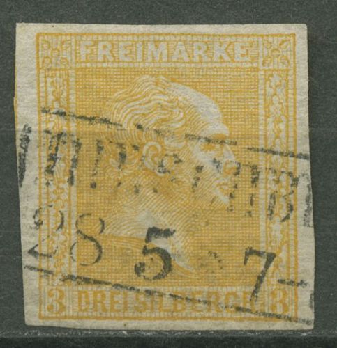 Preußen 1858 König Friedrich Wilhelm IV., 12 a gestempelt